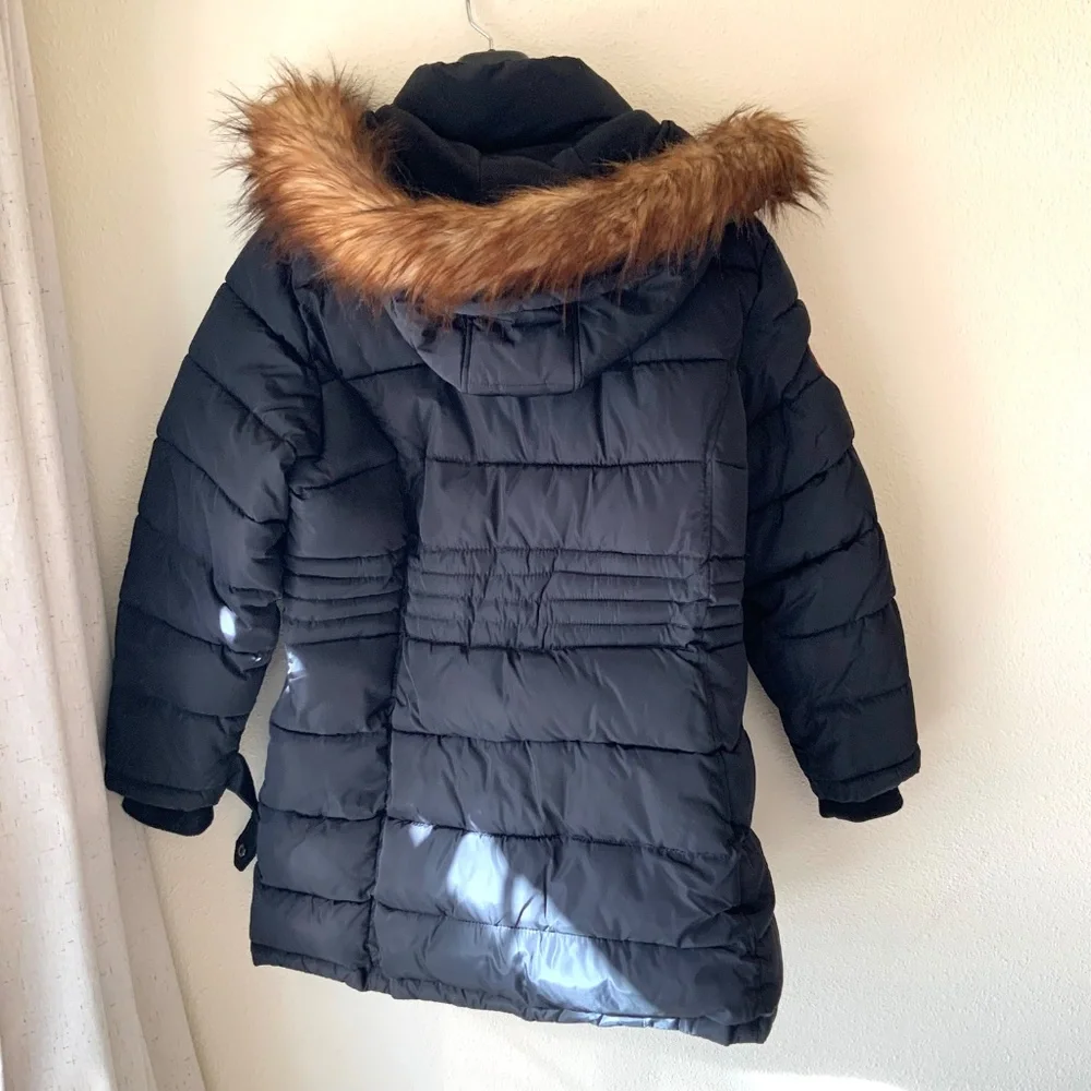 PLUS SIZE! Canada Weather Gear Parka Fur Hood Black Winter Coat Womens Size 1X